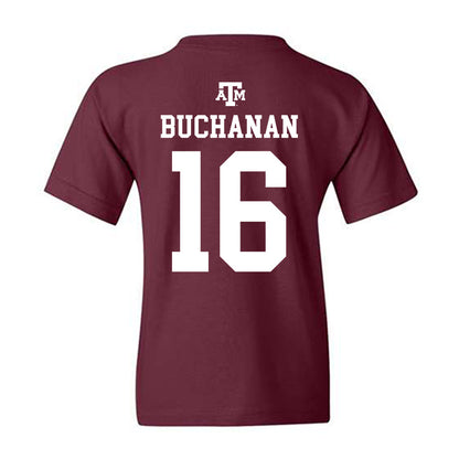 Texas A&M - NCAA Women's Soccer : Trinity Buchanan - Maroon Out 2026 Youth T-Shirt-1