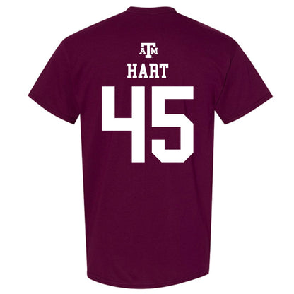 Texas A&M - NCAA Baseball : Chandler Hart - Maroon Out 2026 T-Shirt-1