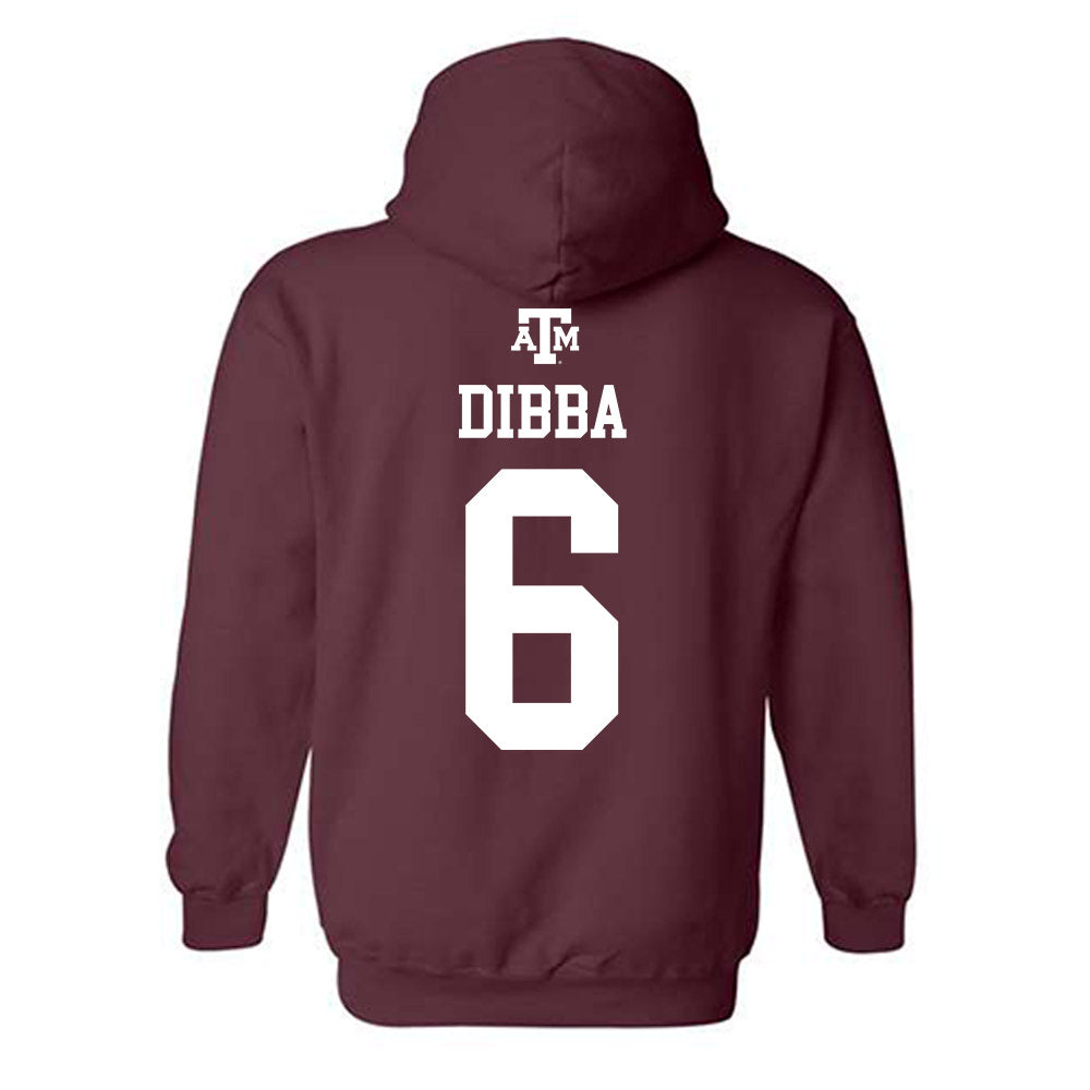 Texas A&M - NCAA Men's Basketball : Ali Dibba - Maroon Out 2026 Hooded Sweatshirt-1