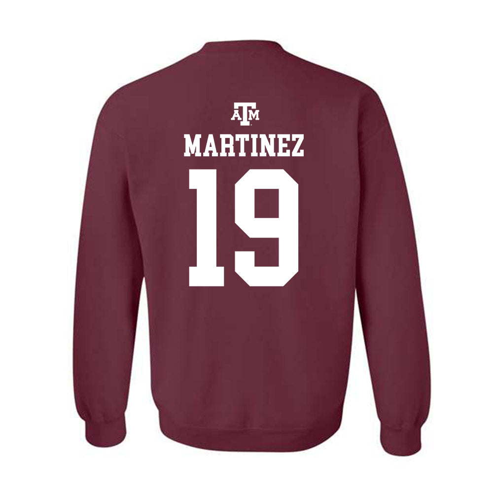 Texas A&M - NCAA Men's Basketball : Eemil Martinez - Maroon Out 2026 Crewneck Sweatshirt-1