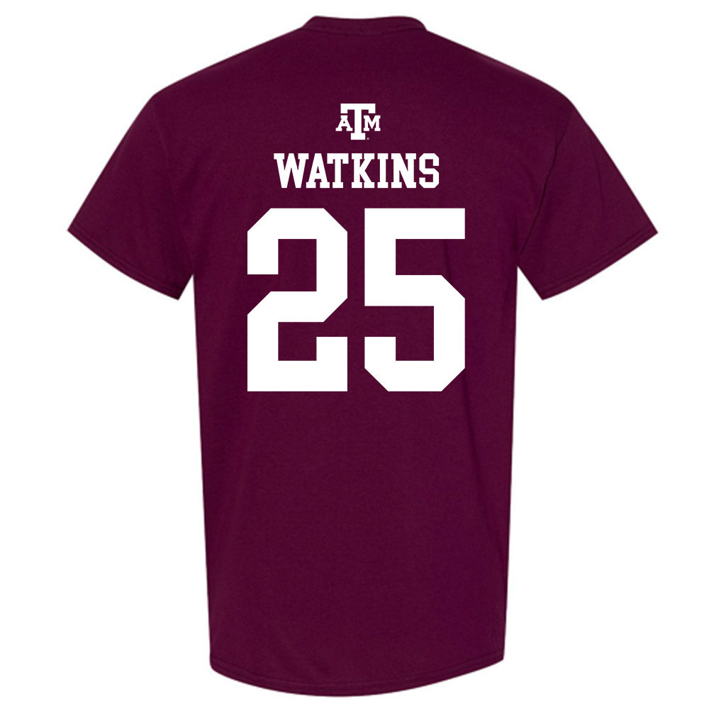 Texas A&M - NCAA Football : Tamarion Watkins - Maroon Out 2026 T-Shirt-1