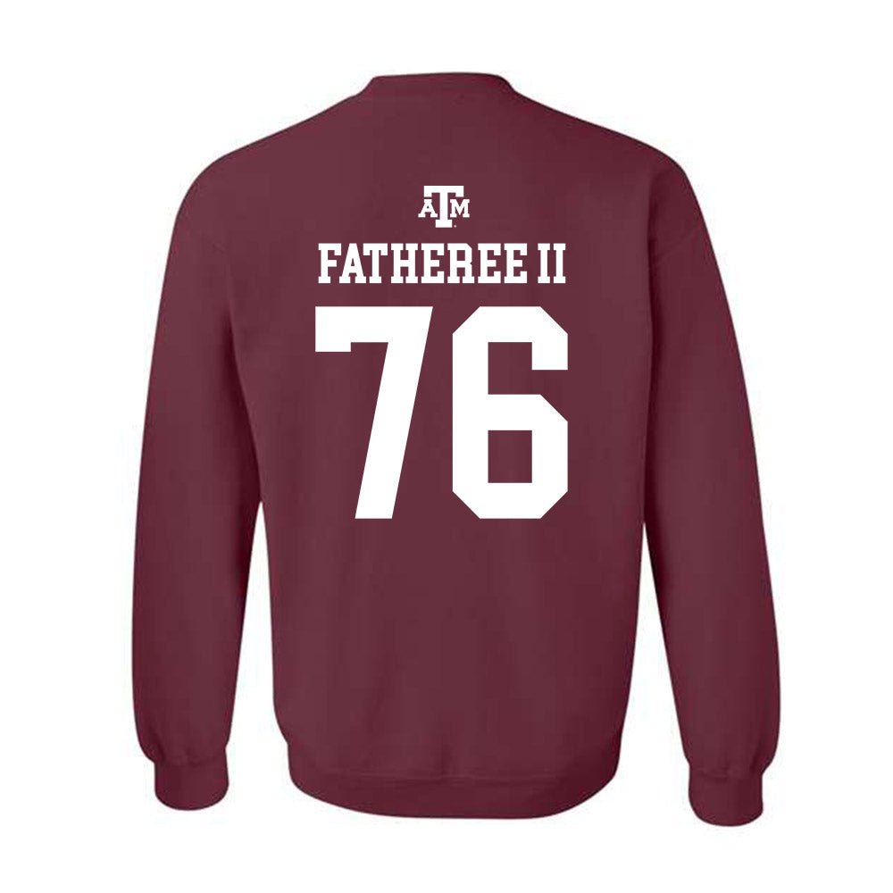 Texas A&M - NCAA Football : Reuben Fatheree II - Maroon Out 2026 Crewneck Sweatshirt-1