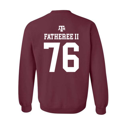 Texas A&M - NCAA Football : Reuben Fatheree II - Maroon Out 2026 Crewneck Sweatshirt-1