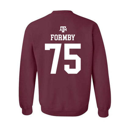 Texas A&M - NCAA Football : Wilkin Formby - Maroon Out 2026 Crewneck Sweatshirt-1