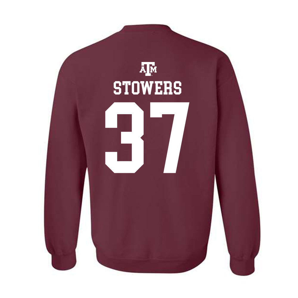 Texas A&M - NCAA Women's Volleyball : Kyndal Stowers - Maroon Out 2026 Crewneck Sweatshirt-1