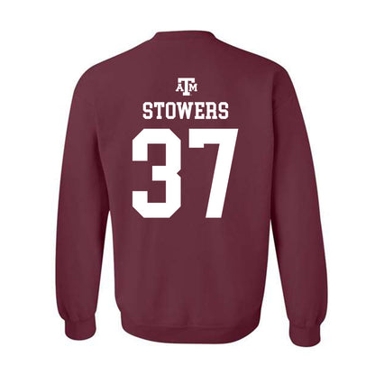 Texas A&M - NCAA Women's Volleyball : Kyndal Stowers - Maroon Out 2026 Crewneck Sweatshirt-1