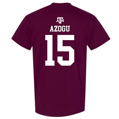Texas A&M - NCAA Women's Basketball : Faa Azogu - Maroon Out 2026 T-Shirt-1