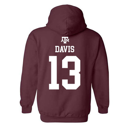 Texas A&M - NCAA Football : Myles Davis - Maroon Out 2026 Hooded Sweatshirt-1