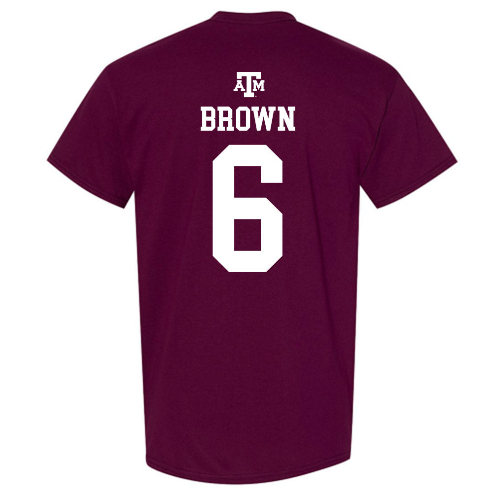 Texas A&M - NCAA Softball : Taylor Brown - Maroon Out 2026 T-Shirt-1