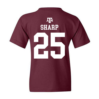 Texas A&M - NCAA Women's Volleyball : Eliza Sharp - Maroon Out 2026 Youth T-Shirt-1