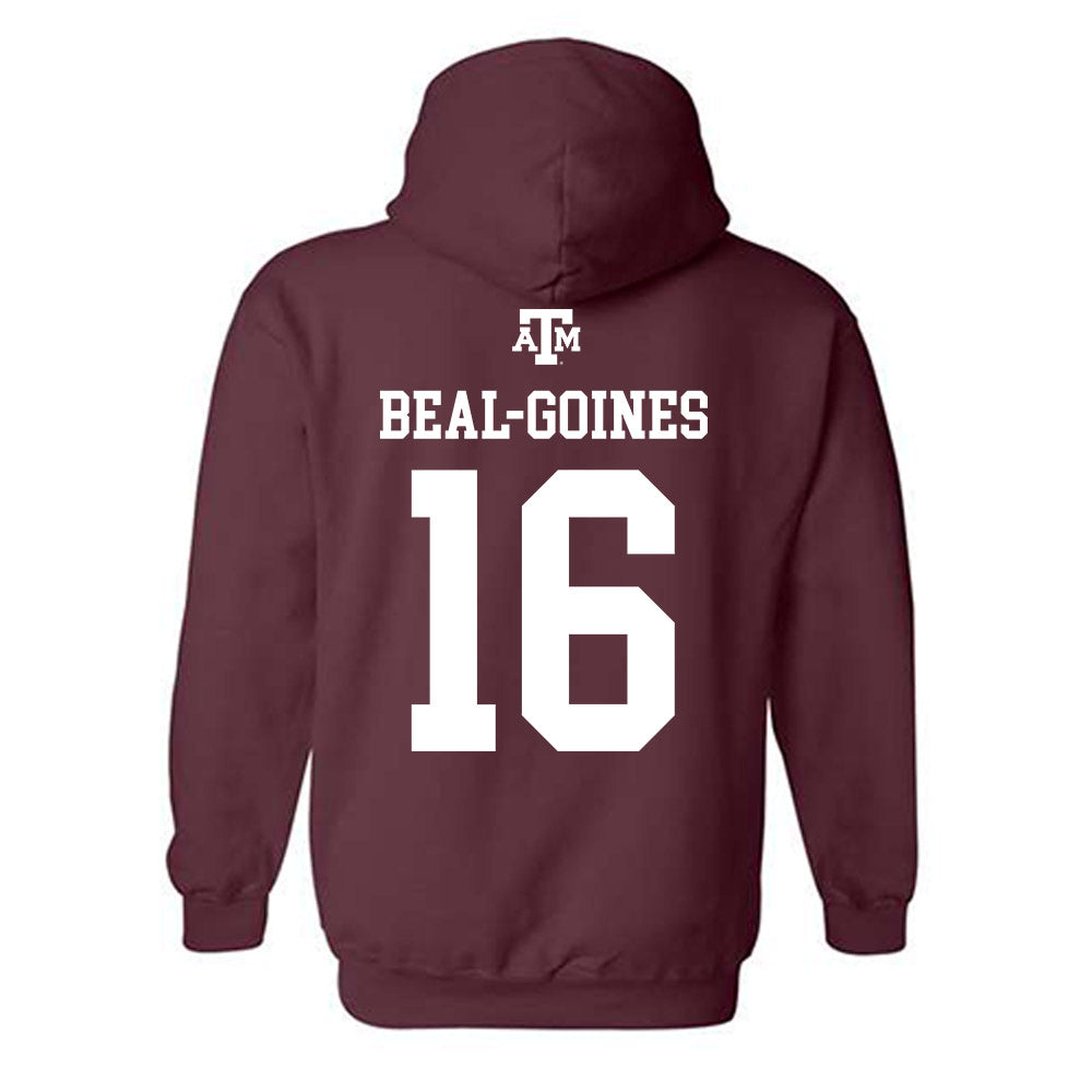 Texas A&M - NCAA Football : Jamar Beal-Goines - Maroon Out 2026 Hooded Sweatshirt-1