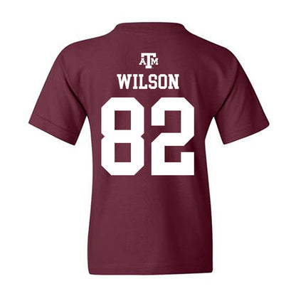 Texas A&M - NCAA Football : Jonah Wilson - Maroon Out 2026 Youth T-Shirt-1
