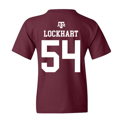 Texas A&M - NCAA Football : Jordan Lockhart - Maroon Out 2026 Youth T-Shirt-1
