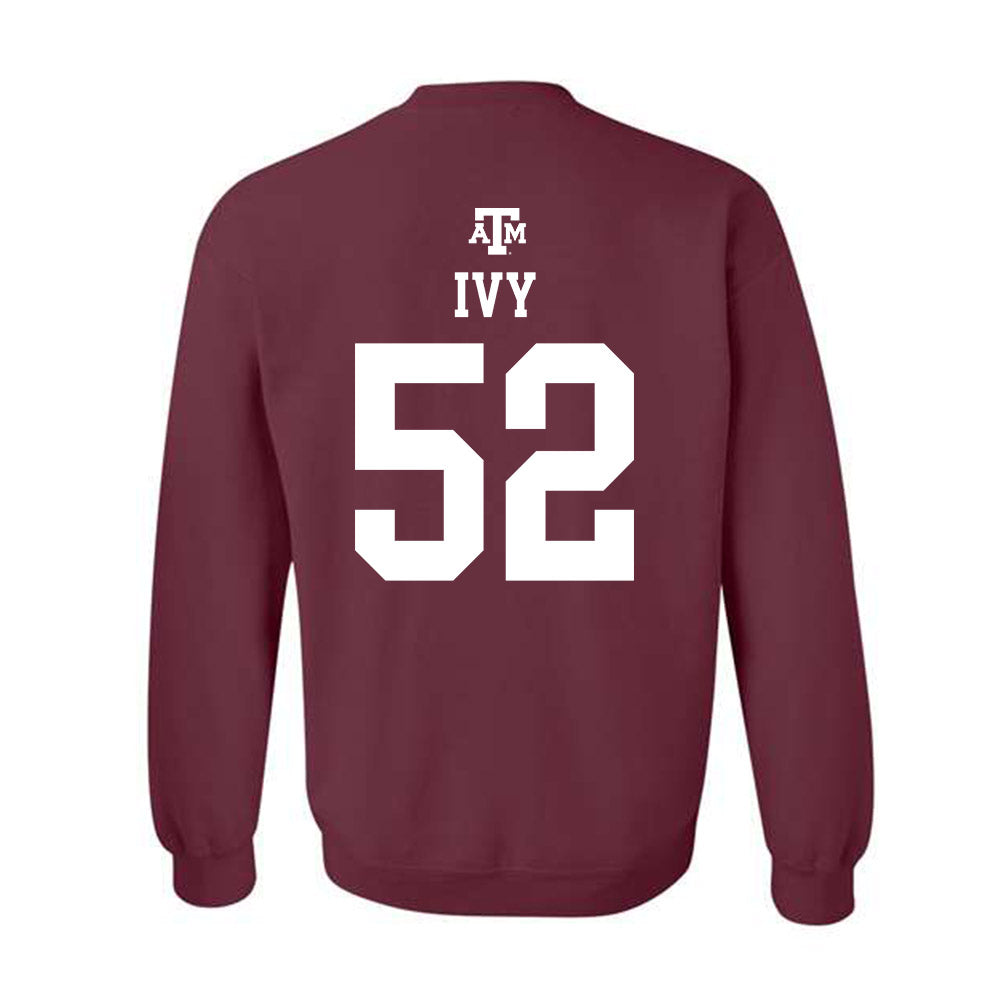 Texas A&M - NCAA Football : Blake Ivy - Maroon Out 2026 Crewneck Sweatshirt-1