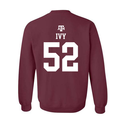 Texas A&M - NCAA Football : Blake Ivy - Maroon Out 2026 Crewneck Sweatshirt-1