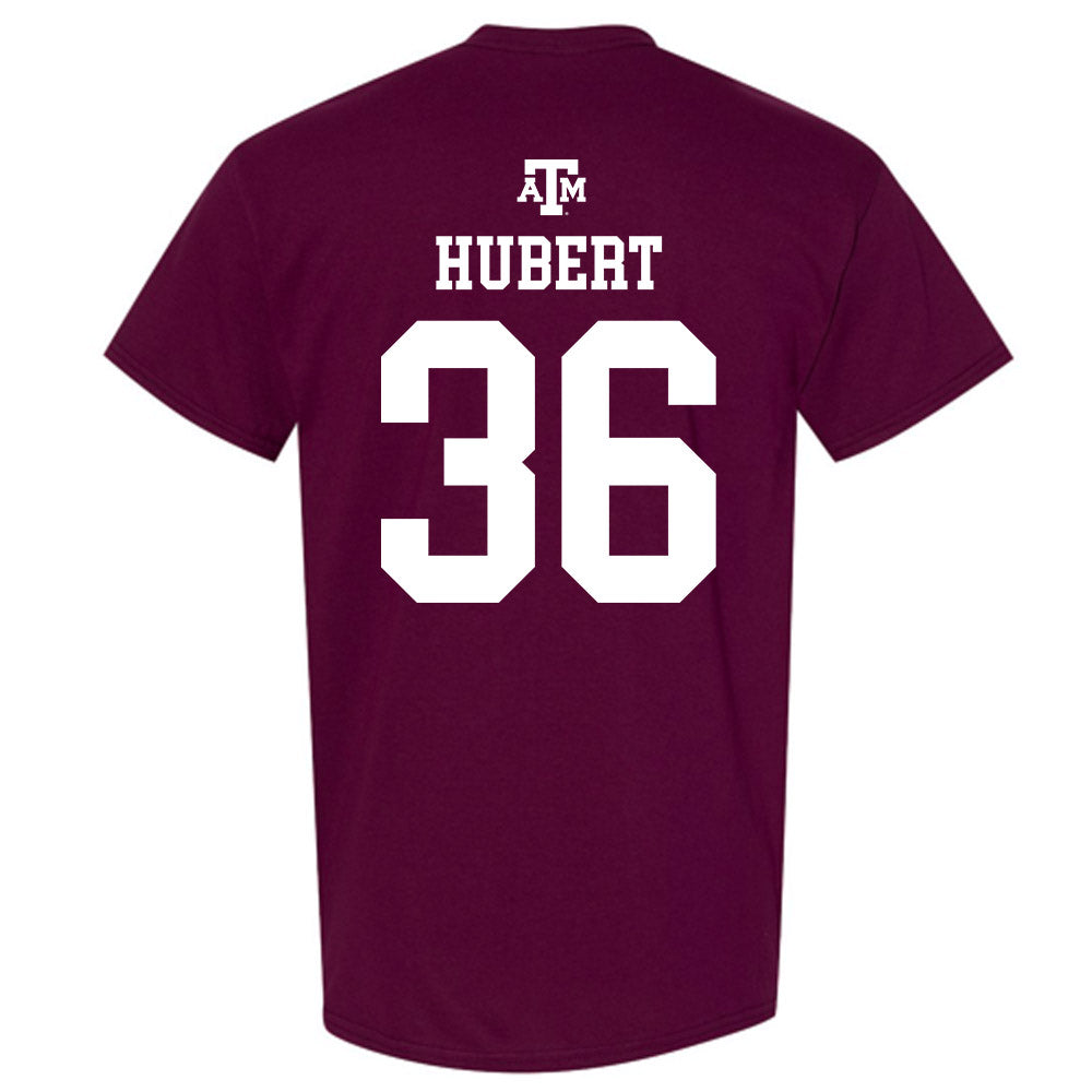 Texas A&M - NCAA Baseball : Cole Hubert - Maroon Out 2026 T-Shirt-1