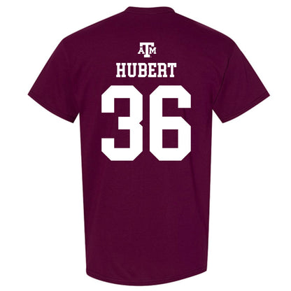 Texas A&M - NCAA Baseball : Cole Hubert - Maroon Out 2026 T-Shirt-1