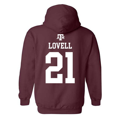 Texas A&M - NCAA Softball : Scout Lovell - Maroon Out 2026 Hooded Sweatshirt-1