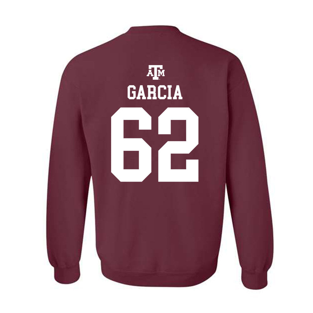 Texas A&M - NCAA Football : Marcus Garcia - Maroon Out 2026 Crewneck Sweatshirt-1