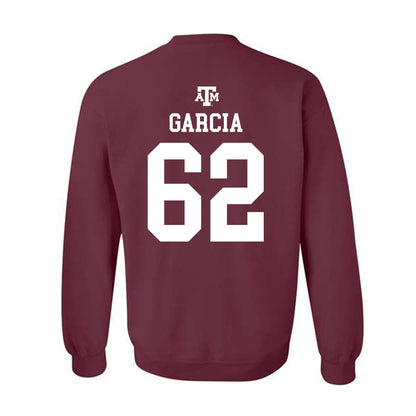 Texas A&M - NCAA Football : Marcus Garcia - Maroon Out 2026 Crewneck Sweatshirt-1