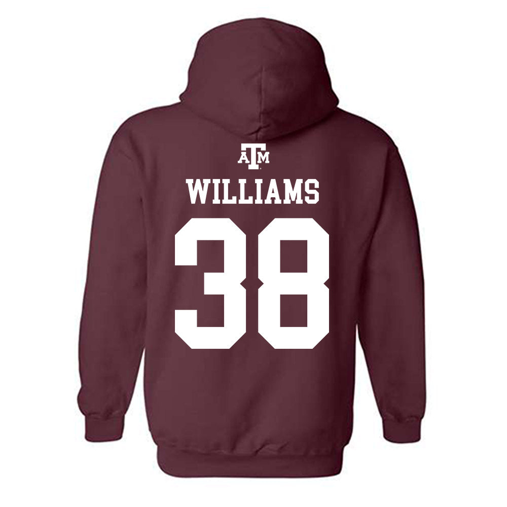 Texas A&M - NCAA Football : Whitaker Williams - Maroon Out 2026 Hooded Sweatshirt-1