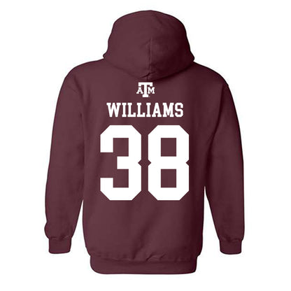 Texas A&M - NCAA Football : Whitaker Williams - Maroon Out 2026 Hooded Sweatshirt-1