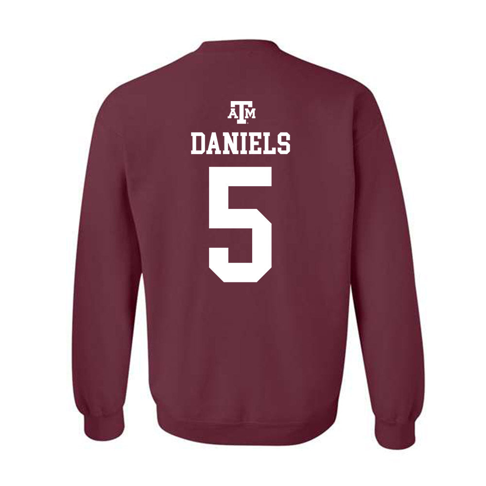 Texas A&M - NCAA Football : Amari Daniels - Maroon Out 2026 Crewneck Sweatshirt-1