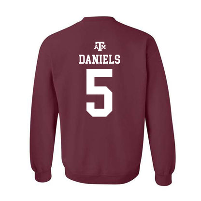 Texas A&M - NCAA Football : Amari Daniels - Maroon Out 2026 Crewneck Sweatshirt-1