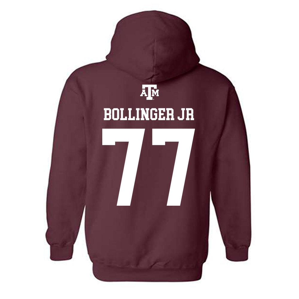 Texas A&M - NCAA Baseball : Michael Bollinger Jr - Maroon Out 2026 Hooded Sweatshirt-1