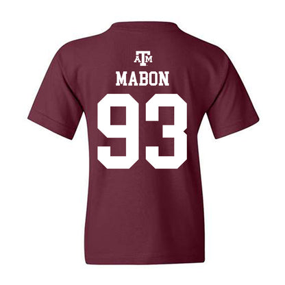Texas A&M - NCAA Football : Nathan Mabon - Maroon Out 2026 Youth T-Shirt-1