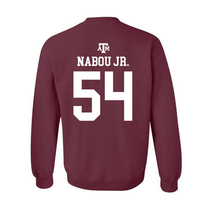 Texas A&M - NCAA Football : Mark Nabou Jr. - Maroon Out 2026 Crewneck Sweatshirt-1