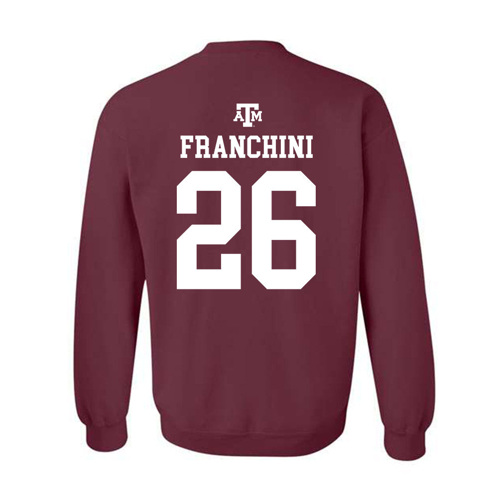 Texas A&M - NCAA Women's Basketball : Anita Franchini - Maroon Out 2026 Crewneck Sweatshirt-1