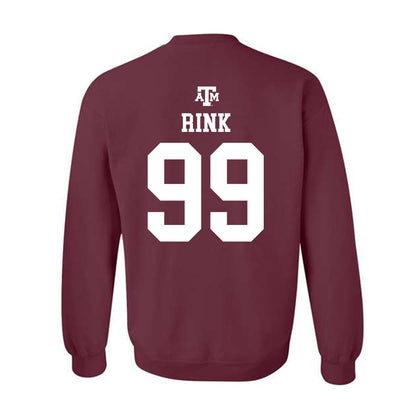 Texas A&M - NCAA Football : Landon Rink - Maroon Out 2026 Crewneck Sweatshirt-1
