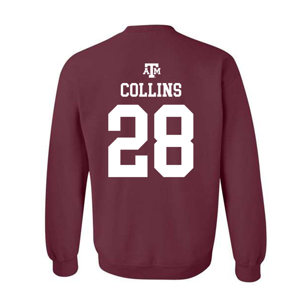 Texas A&M - NCAA Football : Chance Collins - Maroon Out 2026 Crewneck Sweatshirt-1