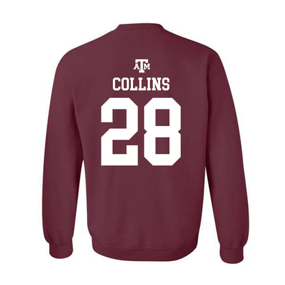 Texas A&M - NCAA Football : Chance Collins - Maroon Out 2026 Crewneck Sweatshirt-1