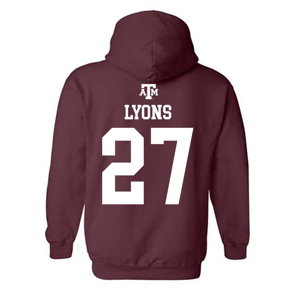 Texas A&M - NCAA Baseball : Gavin Lyons - Maroon Out 2026 Hooded Sweatshirt-1