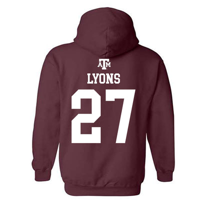 Texas A&M - NCAA Baseball : Gavin Lyons - Maroon Out 2026 Hooded Sweatshirt-1