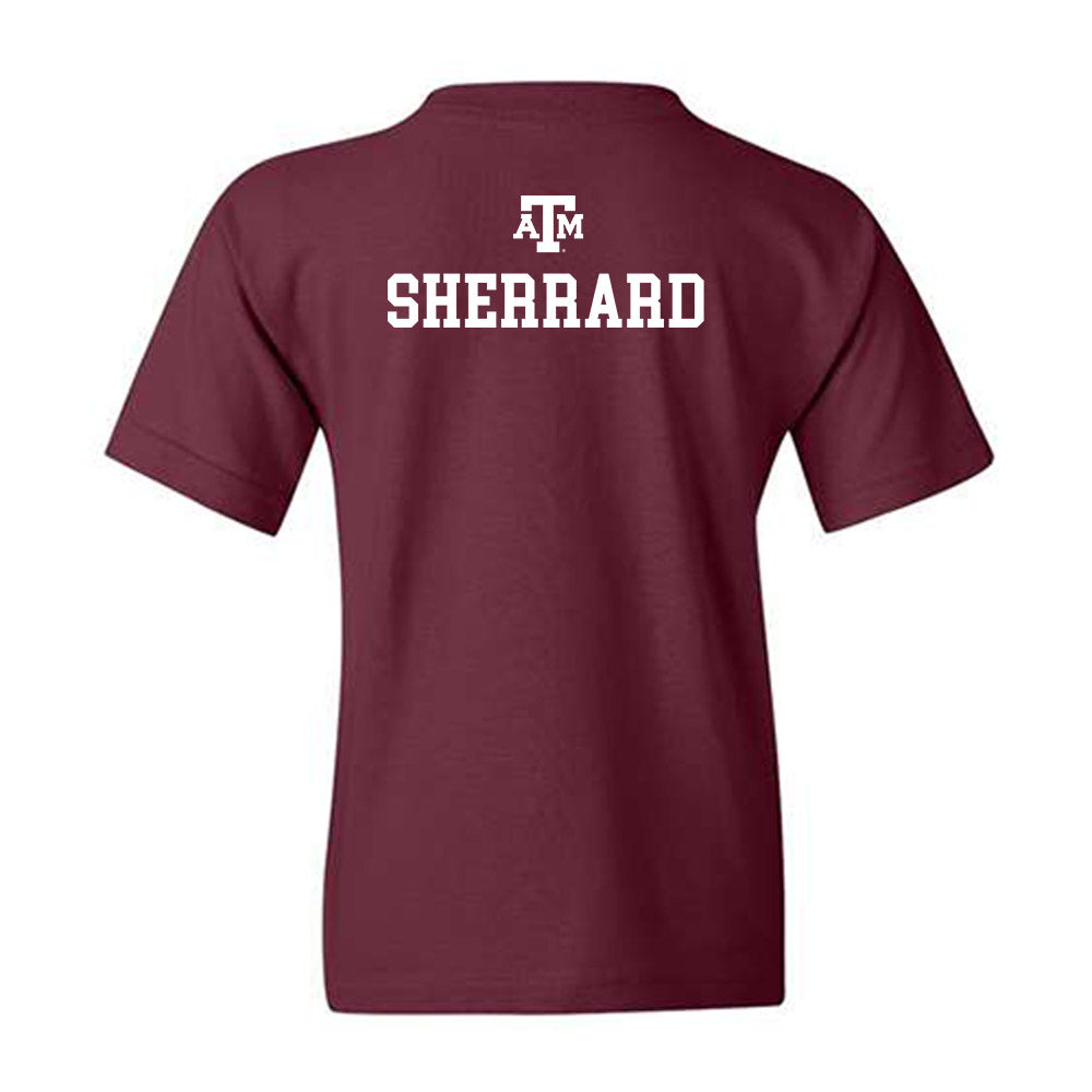 Texas A&M - NCAA Women's Swimming & Diving : Reagan Sherrard - Maroon Out 2026 Youth T-Shirt-1