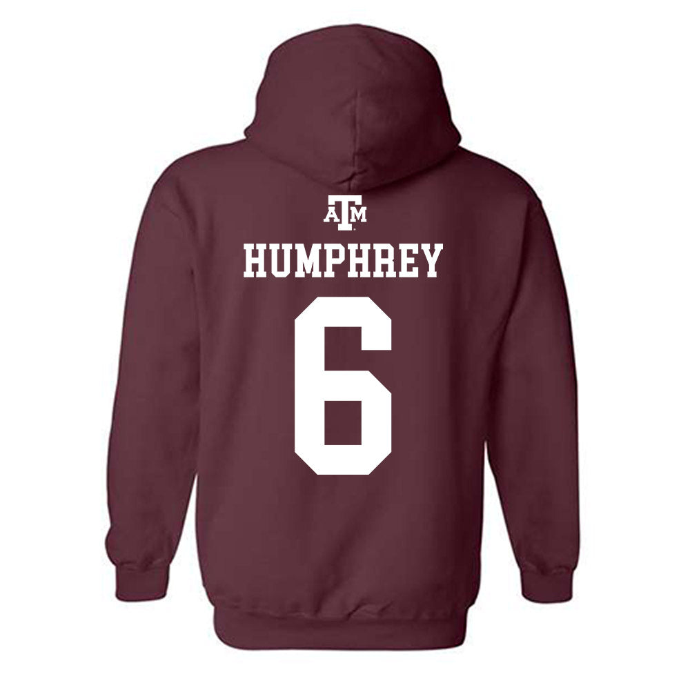 Texas A&M - NCAA Football : Julian Humphrey - Maroon Out 2026 Hooded Sweatshirt-1
