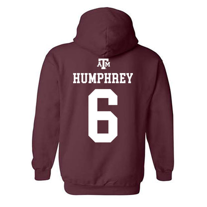 Texas A&M - NCAA Football : Julian Humphrey - Maroon Out 2026 Hooded Sweatshirt-1