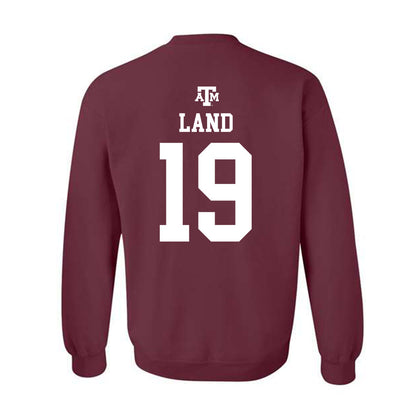 Texas A&M - NCAA Football : Paxton Land - Maroon Out 2026 Crewneck Sweatshirt-1