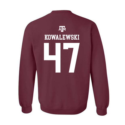 Texas A&M - NCAA Softball : Ariel Kowalewski - Maroon Out 2026 Crewneck Sweatshirt-1