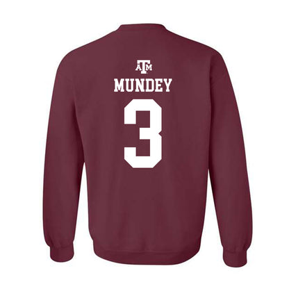 Texas A&M - NCAA Men's Basketball : Neiko Mundey - Maroon Out 2026 Crewneck Sweatshirt-1