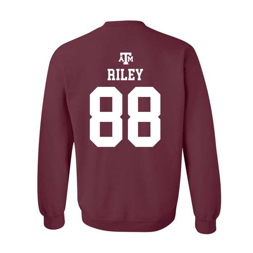Texas A&M - NCAA Football : Micah Riley - Maroon Out 2026 Crewneck Sweatshirt-1