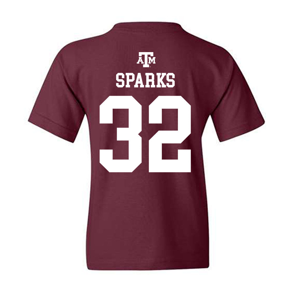 Texas A&M - NCAA Softball : Grace Sparks - Maroon Out 2026 Youth T-Shirt-1