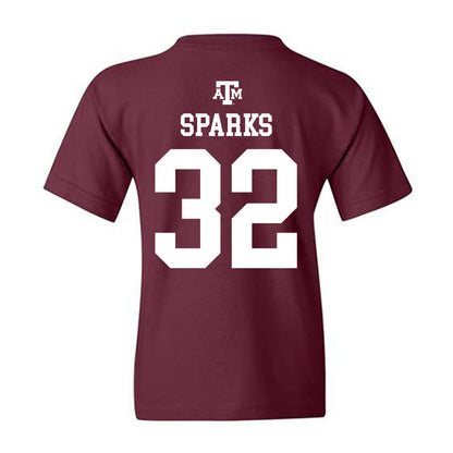 Texas A&M - NCAA Softball : Grace Sparks - Maroon Out 2026 Youth T-Shirt-1