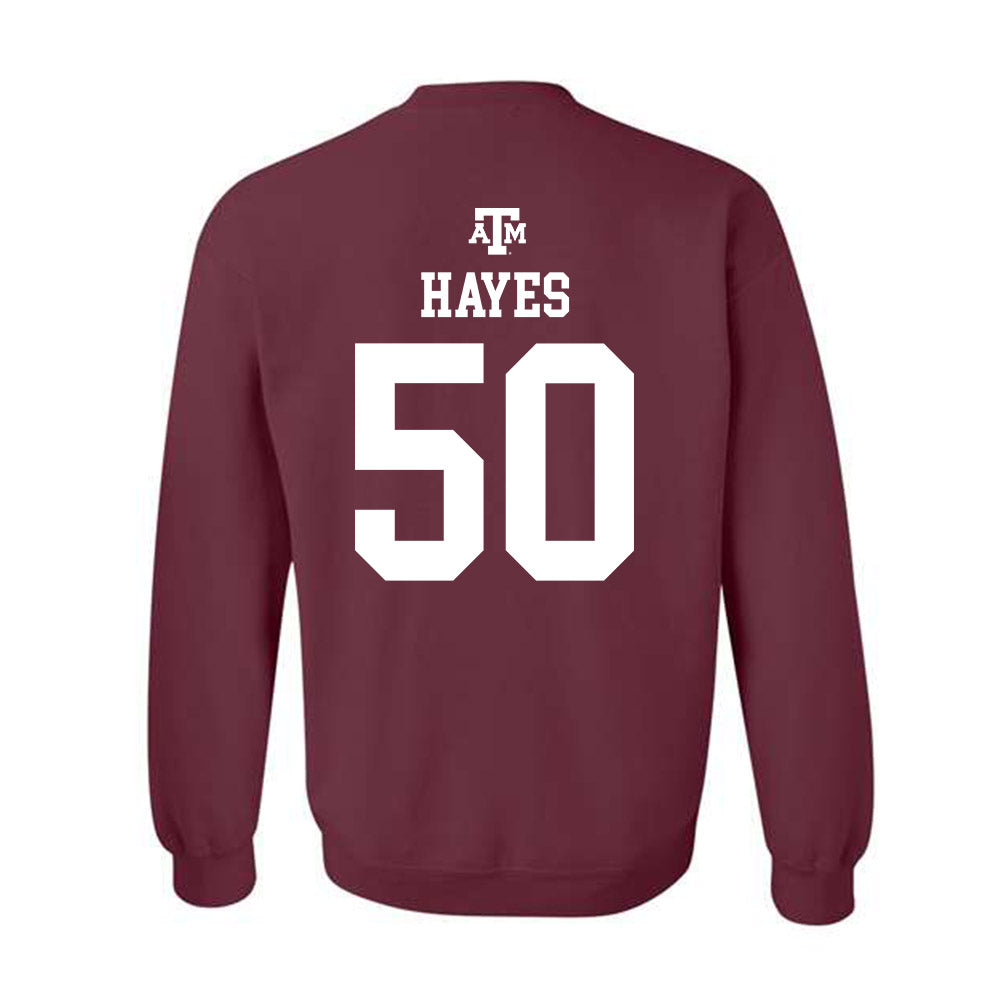Texas A&M - NCAA Football : Dayon Hayes - Maroon Out 2026 Crewneck Sweatshirt-1