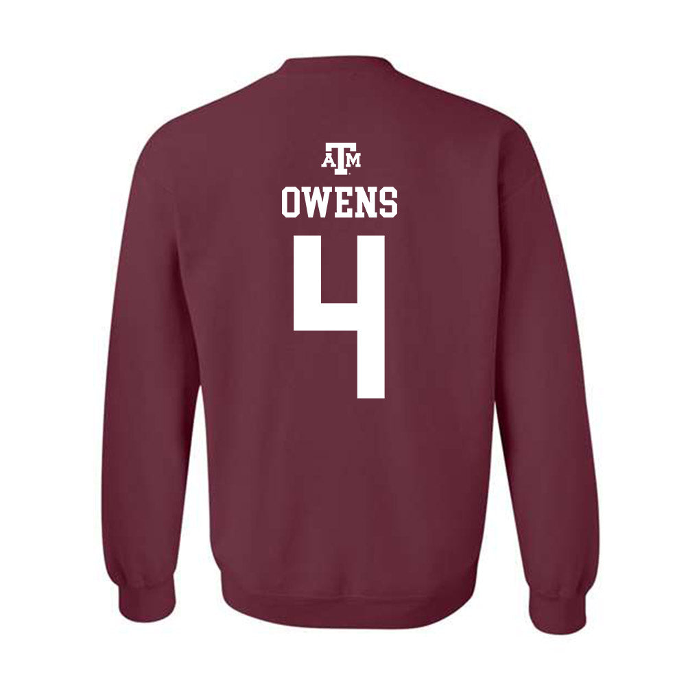 Texas A&M - NCAA Football : Rueben Owens - Maroon Out 2026 Crewneck Sweatshirt-1