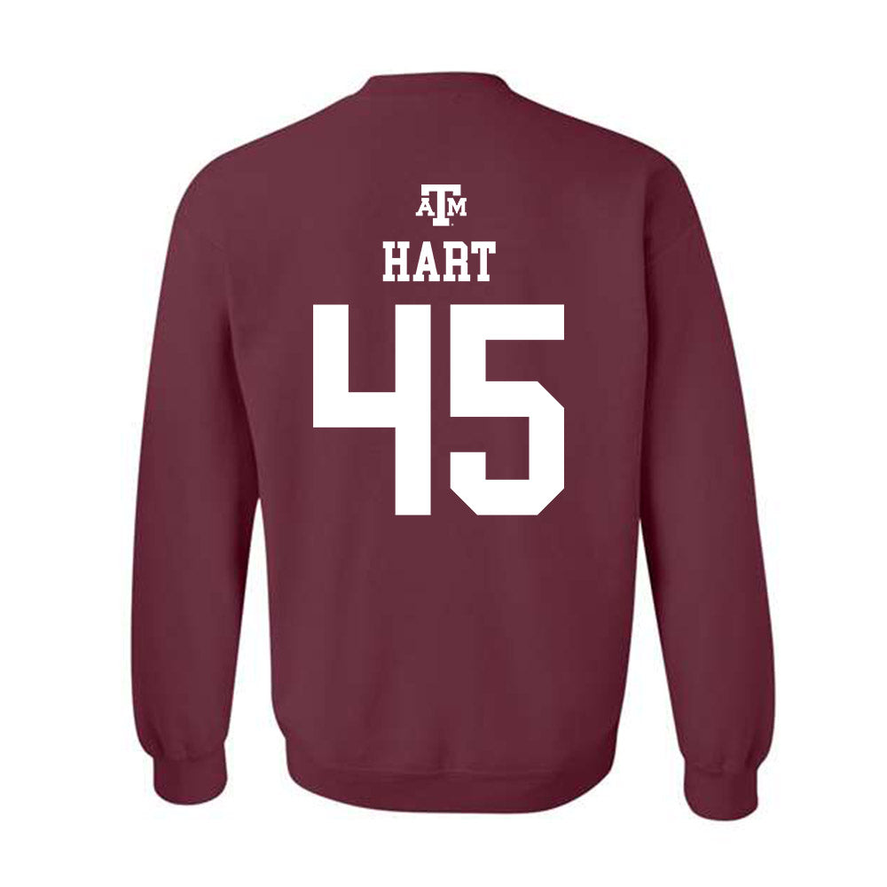 Texas A&M - NCAA Baseball : Chandler Hart - Maroon Out 2026 Crewneck Sweatshirt-1