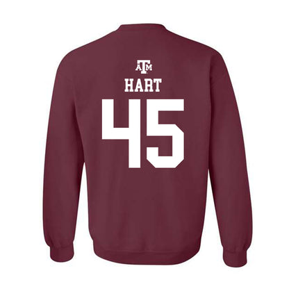 Texas A&M - NCAA Baseball : Chandler Hart - Maroon Out 2026 Crewneck Sweatshirt-1